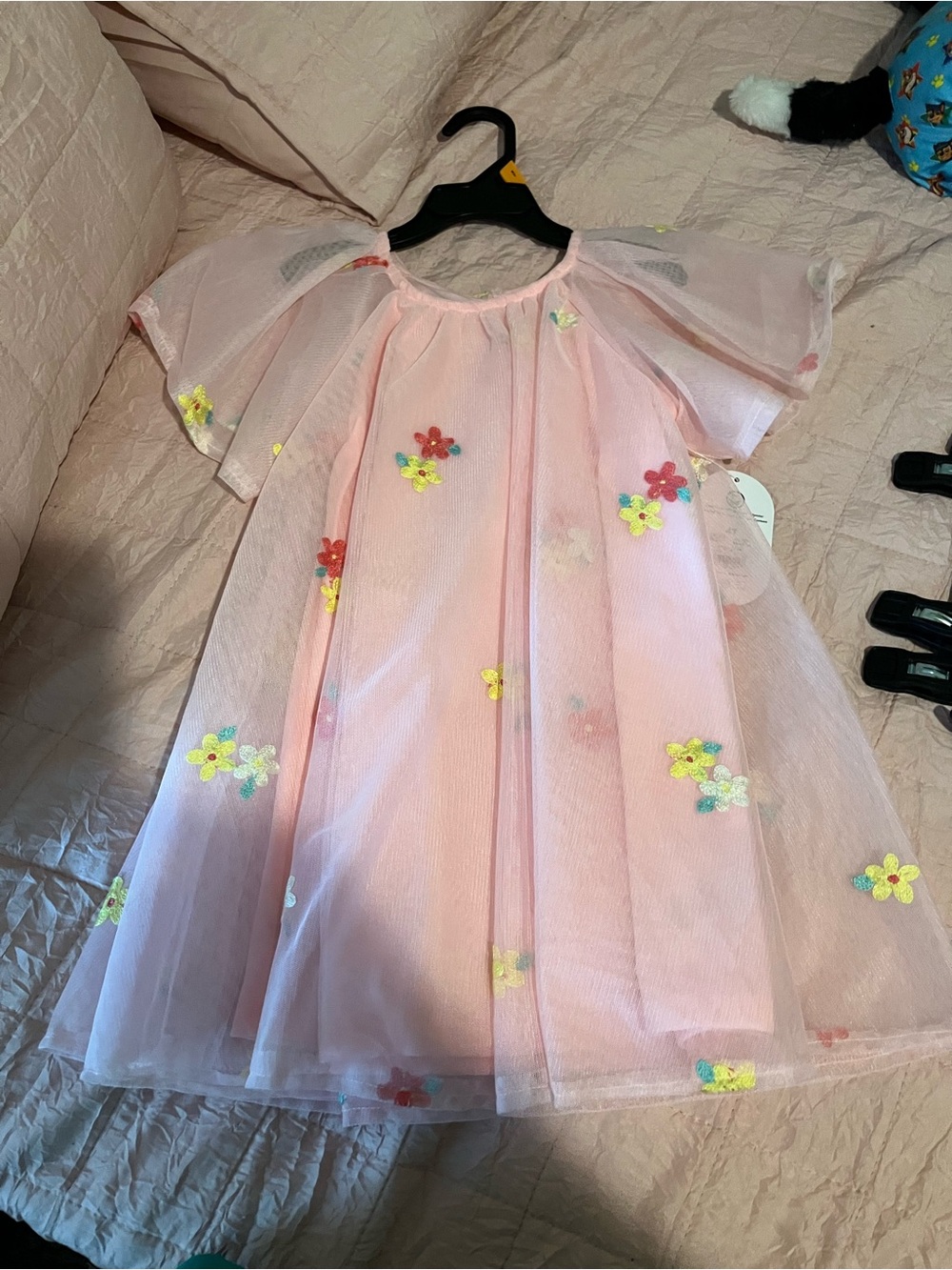 wonder nation Pink Floral Tulle Dress